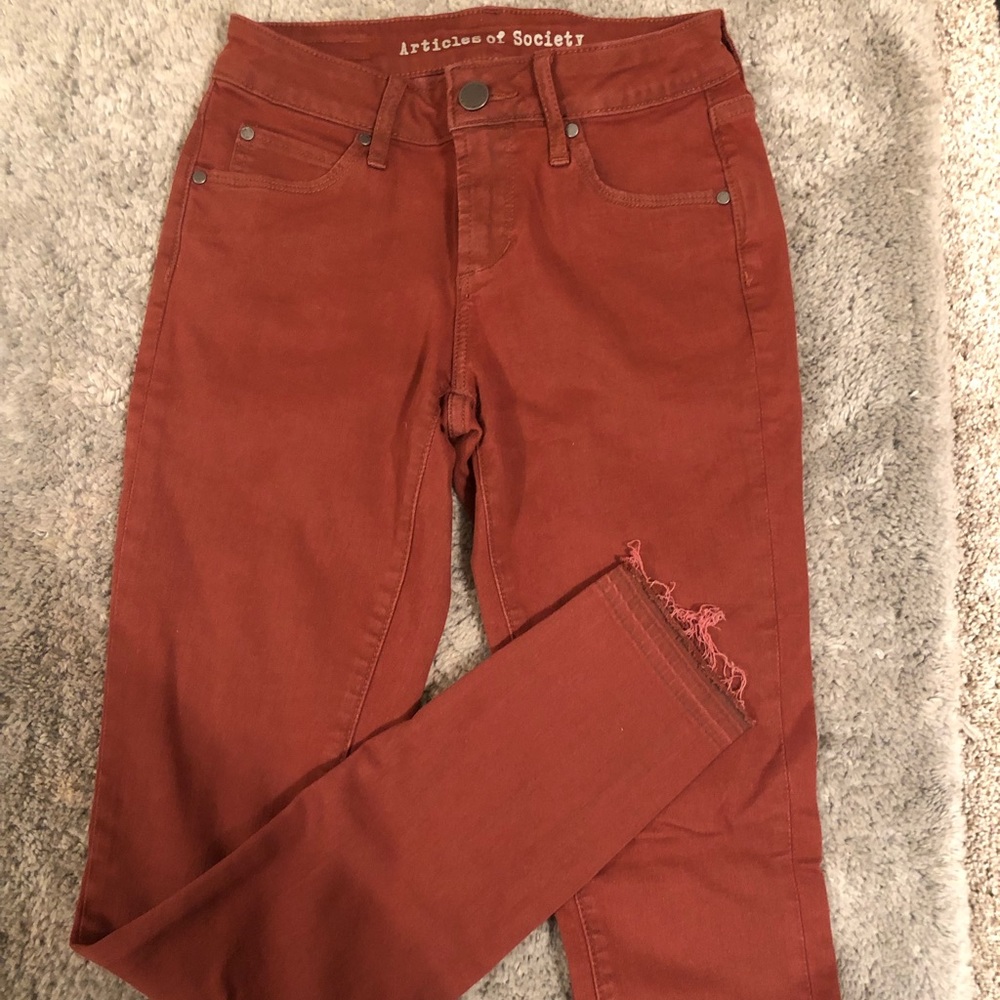 Articles of society jeans in rust